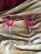 NEW FLAWLESS Stunning 2 HOYA Crystal Desire MARTINI COSMO CHAMPAGNE WINE GLASSES
