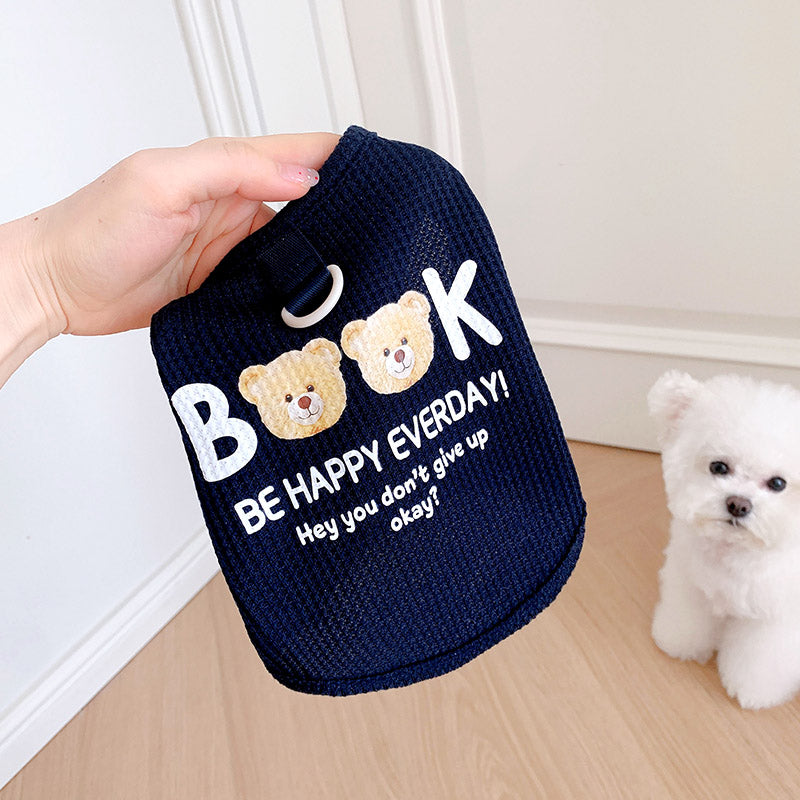 ID570 春 ペット チョッキ 子犬 猫用 おしゃれ 柔らかい 快適 ゴム入り ビションフリーゼ トイプードル シュナウザー 小型犬服